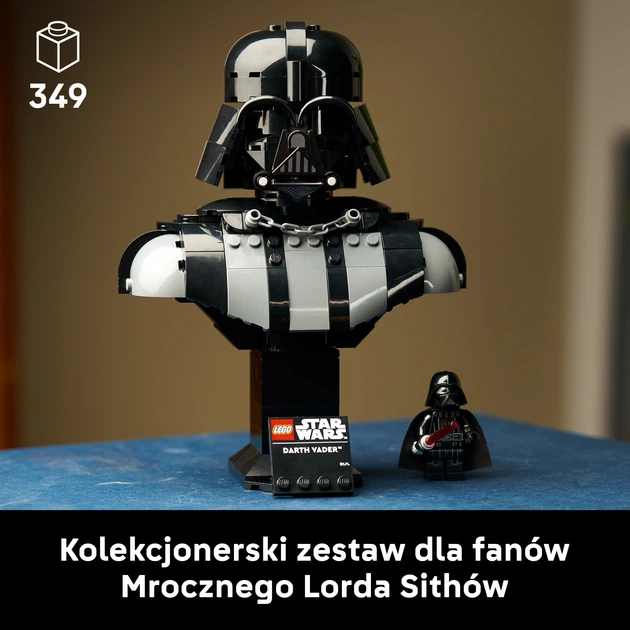 Zestaw klocków LEGO Star Wars Popiersie Dartha Vadera 349 elementów (75439) - obraz 3