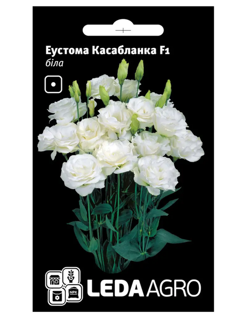 Еустома "Касабланка F1" біла ТМ "Leda Agro" 5 шт. - Фото 1 Еустома "Касабланка F1" біла ТМ "Leda Agro" 5 шт. - зображення 1