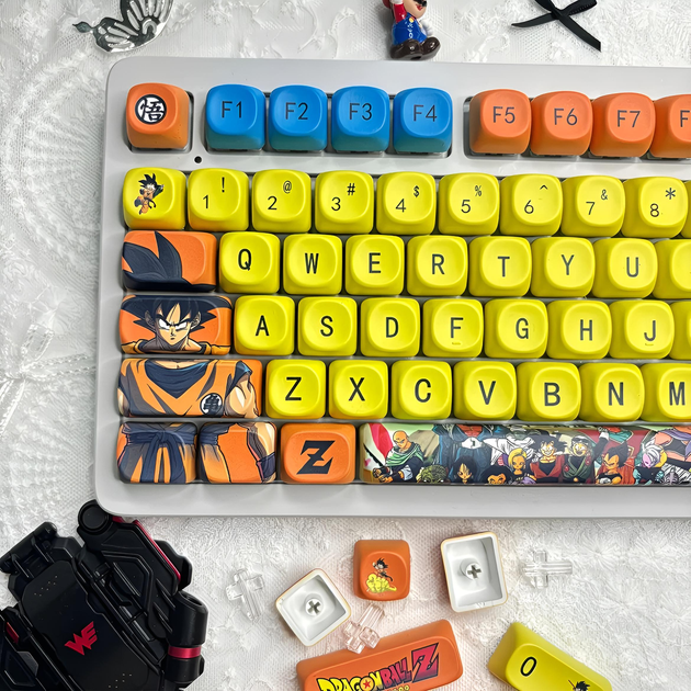 Набір кейкапів Dragon Ball Z: Goku Edition - PBT, MOA профіль, 108 клавіш - зображення 5