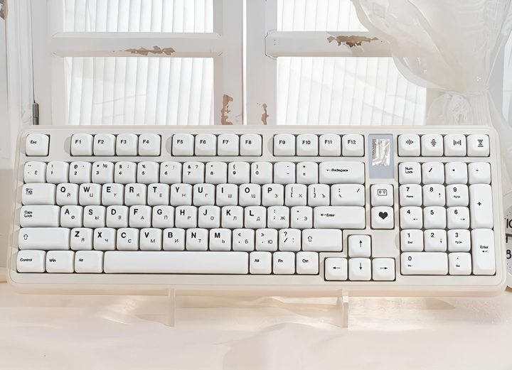 Кейкапи для механічної клавіатури "Minimalist White" з російською розкладкою, 129 клавіш, MO профіль - Фото 3 Кейкапи для механічної клавіатури "Minimalist White" з російською розкладкою, 129 клавіш, MO профіль - зображення 3