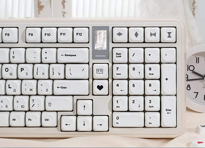 Кейкапи для механічної клавіатури "Minimalist White" з російською розкладкою, 129 клавіш, MO профіль - Фото 8 Кейкапи для механічної клавіатури "Minimalist White" з російською розкладкою, 129 клавіш, MO профіль - зображення 8