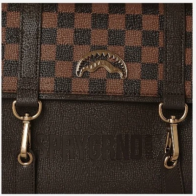 Torebka shopper damska duża Sprayground Spec Ops Pixel Emboss 910T7455NSZ Brązowa (800070340842) - obraz 6