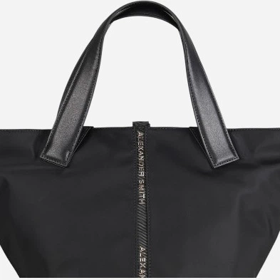 Сумка-шопер жіноча тканинна велика ALEXANDER SMITH Lauren Medium ABBCLRWM-B171-BLK Чорна (800070355436) - зображення 5