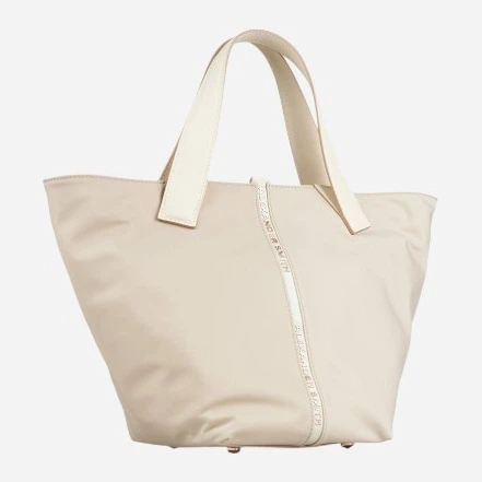 Torebka shopper damska materiałowa duża ALEXANDER SMITH Lauren Medium ABBDLRWM-B171-SND Mleczna (800070355438) - obraz 3