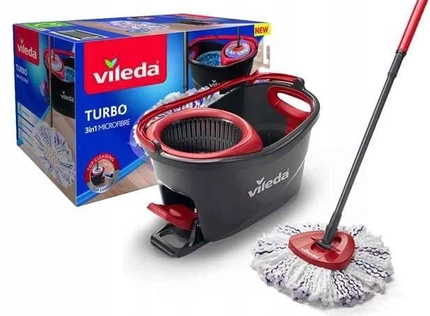 Турбо швабра Vileda Ultramax Turbo 3в1 167751 – швабра + ведро с самоотжимом, микрофибра, набор для уборки дома - изображение 3