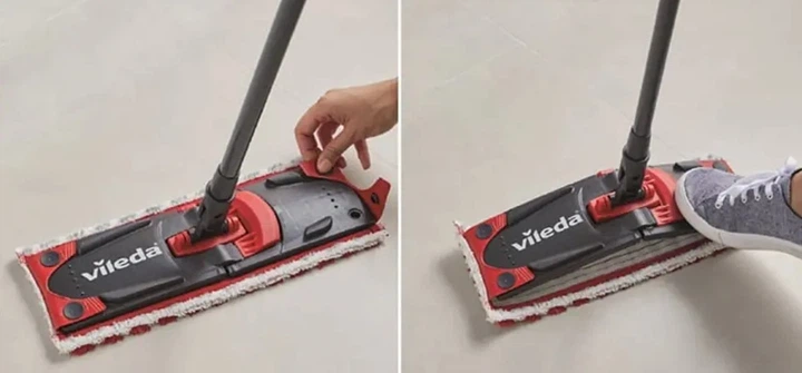 Набір для прибирання Vileda Ultramax Turbo 2в1 Microfibre 163425 – швабра + відро з віджимом, мікрофібра - зображення 5