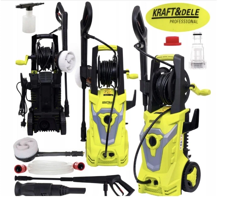 Мийка високого тиску Kraft&Dele KD664 2800W 280 бар + набір насадок, автомийка для дому та авто - зображення 11