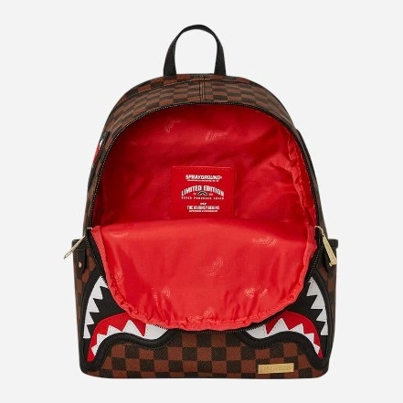 Plecak miejski Sprayground Sawtooth Sharks In Paris Savage 910B7833NSZ Brązowy (800070347826) - obraz 4