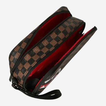 Kosmetyczka Sprayground Check 2 Emboss Toiletry 910B8238NSZ Brązowa (800070353672) - obraz 3