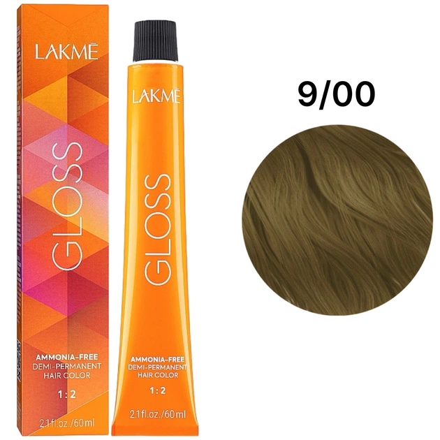 Тонуюча крем-фарба LAKME Gloss Color Rinse для волосся 9/00 Very Light Blonde 60 мл - Фото 1 Тонуюча крем-фарба LAKME Gloss Color Rinse для волосся 9/00 Very Light Blonde 60 мл - изображение 1