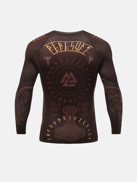 Рашгард Valhalla Rashguard Long Sleeve Brute Brown L Колір Червоний (501352-855-L) - зображення 2