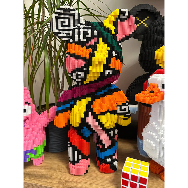 3D конструктор "Art Bear" збірний блочний 3д ведмідь Magic Blocks для дорослих і дітей колекційна фігурка bearbrick - зображення 9