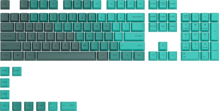 Кейкапи Glorious Gaming Keycaps US ANSI 114 Rain Forest (GLO-KC-GPBT-RF) - Фото 1 Кейкапи Glorious Gaming Keycaps US ANSI 114 Rain Forest (GLO-KC-GPBT-RF) - зображення 1