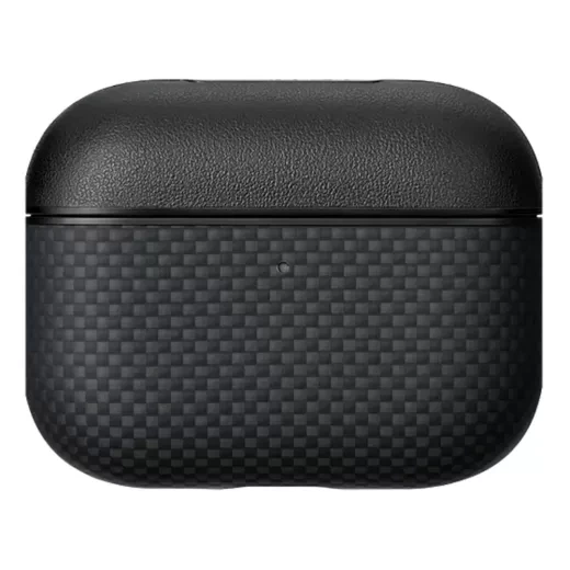 Карбоновий чохол Pitaka Aramid Fiber Magnetic Case Black/Gray для AirPods Pro 3 (2025) (APM2501) - зображення 2