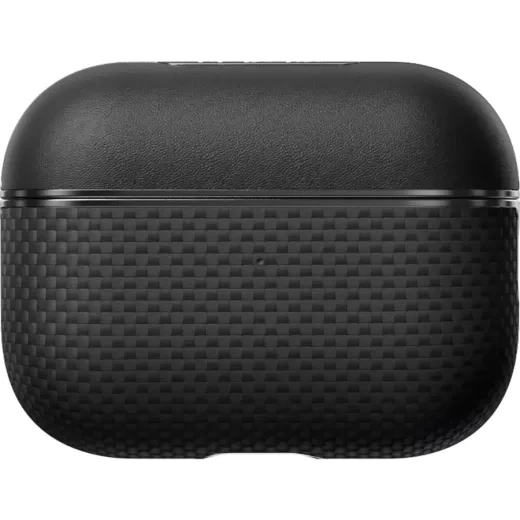 Карбоновый чехол Pitaka Aramid Fiber Magnetic Case Black/Gray для AirPods Pro 2 (2022) (APM2401) - изображение 2