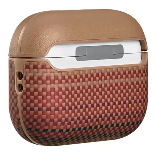 Карбоновий чохол Pitaka Aramid Fiber Magnetic Case Sunset для AirPods Pro 3 (2025) (APM2502) - Фото 3 Карбоновий чохол Pitaka Aramid Fiber Magnetic Case Sunset для AirPods Pro 3 (2025) (APM2502) - зображення 3