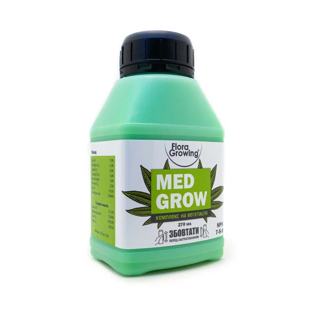 Набор удобрений MedGrow + MedBloom 2×270 мл для вегетации и цветения лекарственных и съедобных растений - изображение 2