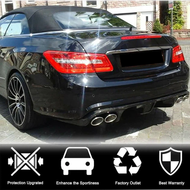 Дифузор заднього бампера (для E63 AMG 2009-2013, Карбон) для Mercedes E-сlass coupe C207 рр - зображення 2