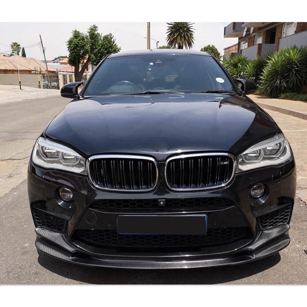 Накладка на передний бампер Lip V2 для F85, Карбон для BMW X5 F15 2013-2018 гг - изображение 4
