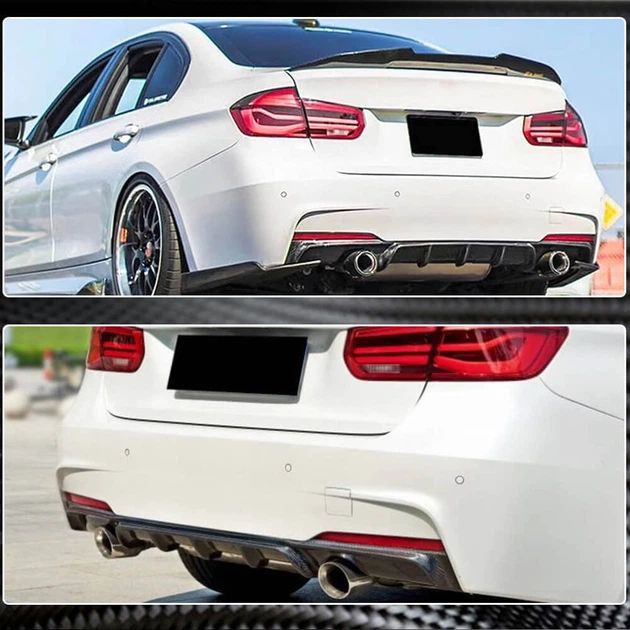 Задний Диффузор Бампера V1 для F30 M-Sport, Карбон для BMW 3 серия F30/F31 2012-2019 гг - изображение 4