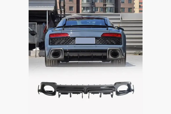 Дифузор заднього бампера V1 (для Spyder 2020-2026, Карбон) для Ауді R8 2015- рр - Фото 1 Дифузор заднього бампера V1 (для Spyder 2020-2026, Карбон) для Ауді R8 2015- рр - зображення 1