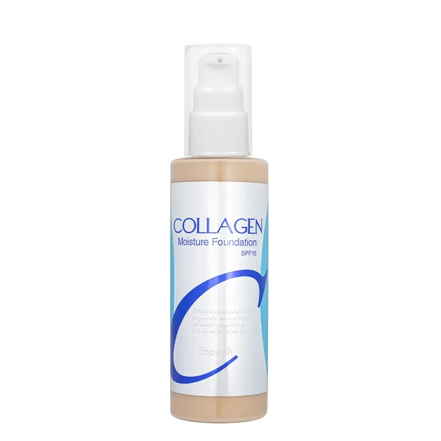 Тональна основа для обличчя Enough Collagen Moisture Foundation SPF 15 зволожуюча 100 мл, № 21 Бежева - зображення 2
