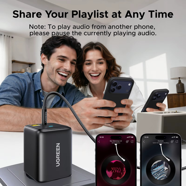 Приймач адаптер UGREEN BT523 Bluetooth 6.0 Receiver LDAC - зображення 4
