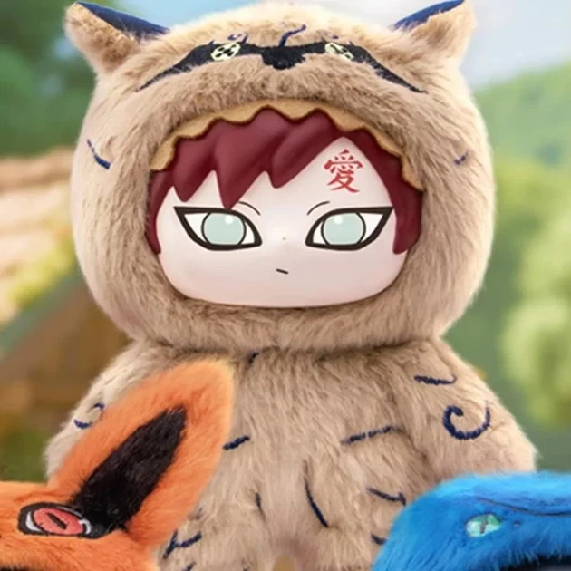 Мягкая игрушка Гаара в костюме Labubu 17 см коллекционный анимеплюш Naruto (Китай) - изображение 3