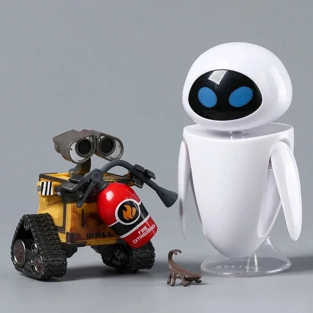 Подвижная Фигурка из мультфильма WALLE Валли и Ева WALL·E и EVE Коллекционный набор с аксессуарами 10 см - Фото 5 Подвижная Фигурка из мультфильма WALLE Валли и Ева WALL·E и EVE Коллекционный набор с аксессуарами 10 см - изображение 5