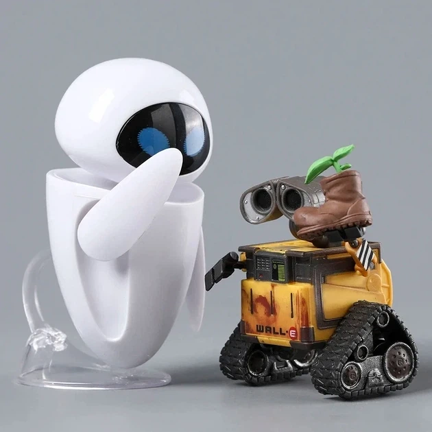 Подвижная Фигурка из мультфильма WALLE Валли и Ева WALL·E и EVE Коллекционный набор с аксессуарами 10 см - Фото 7 Подвижная Фигурка из мультфильма WALLE Валли и Ева WALL·E и EVE Коллекционный набор с аксессуарами 10 см - изображение 7