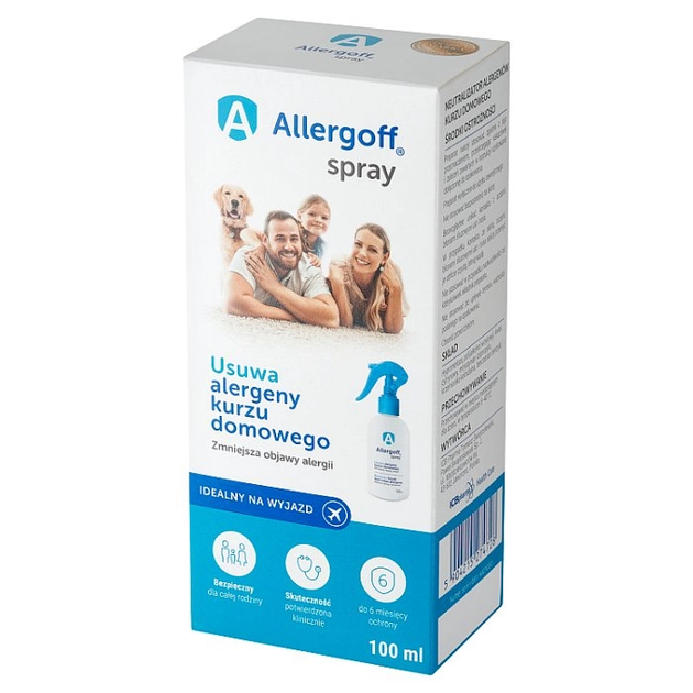 Allergoff Аллергофф спрей от аллергенов домашней пыли, нейтрализатор клещей, 100 мл - Фото 1 Allergoff Аллергофф спрей от аллергенов домашней пыли, нейтрализатор клещей, 100 мл - изображение 1