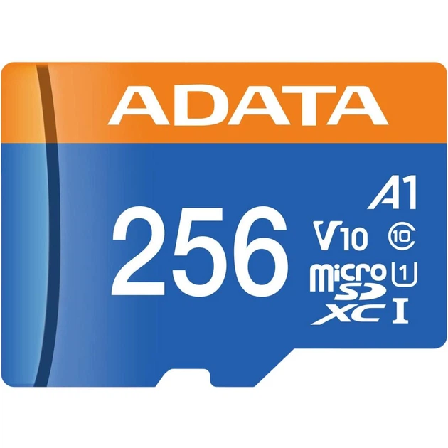 Карта пам'яті ADATA MicroSDXC Premier 256Gb Class 10 UHS-1 A2 + SD адаптер (AUSDX256GUICL10A1-RA1) [162344] - зображення 2