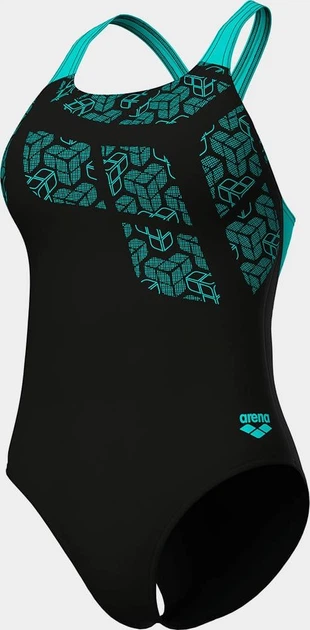 Купальник закритий для жінок Arena KIKKO SWIMSUIT SWIM PRO BACK чорний, бірюзовий Жінки 40 - Фото 6 Купальник закритий для жінок Arena KIKKO SWIMSUIT SWIM PRO BACK чорний, бірюзовий Жінки 40 - зображення 6