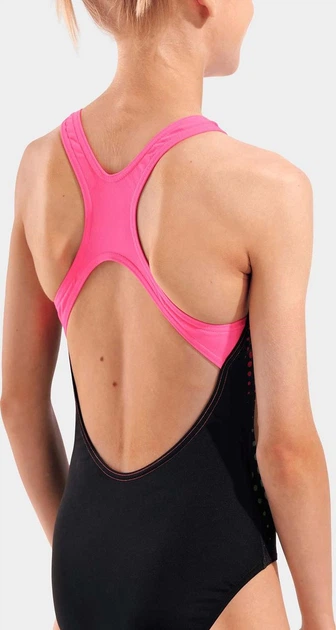 Купальник слитный для девушек Arena DOTS SWIMSUIT SWIM PRO BACK черный, розовый Детский 140 см - Фото 5 Купальник слитный для девушек Arena DOTS SWIMSUIT SWIM PRO BACK черный, розовый Детский 140 см - изображение 5