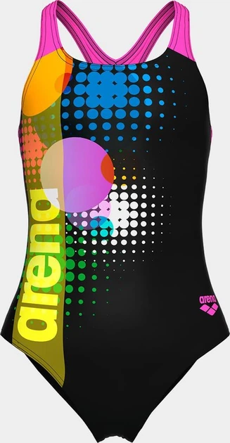 Купальник слитный для девушек Arena DOTS SWIMSUIT SWIM PRO BACK черный, розовый Детский 140 см - Фото 7 Купальник слитный для девушек Arena DOTS SWIMSUIT SWIM PRO BACK черный, розовый Детский 140 см - изображение 7