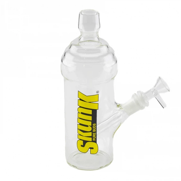 Скляний бонг Skunk Pure Buds SG 19/14, 20 см - Фото 1 Скляний бонг Skunk Pure Buds SG 19/14, 20 см - изображение 1