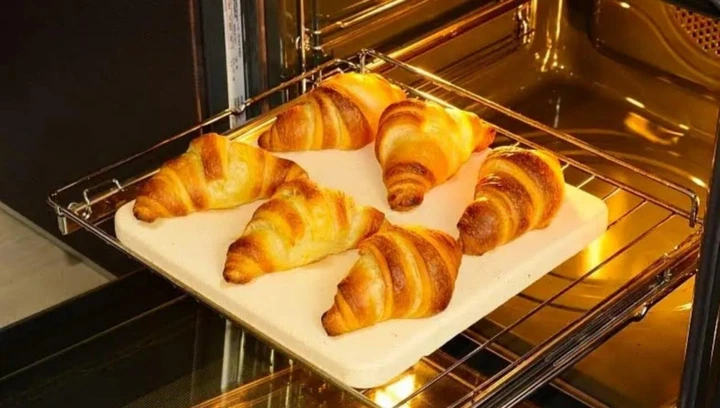Шамотний камінь для духовки 35*35*2 мм, камінь для випікання піци, хліба та домашньої випічки - зображення 2