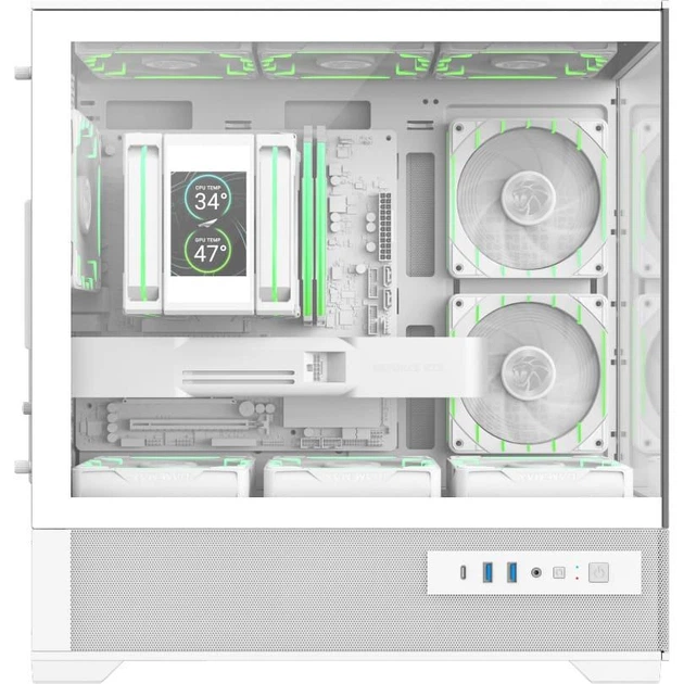 Корпус GameMax Vista 2 M Tempered Glass без БЖ White (VISTA 2 MW) - зображення 2