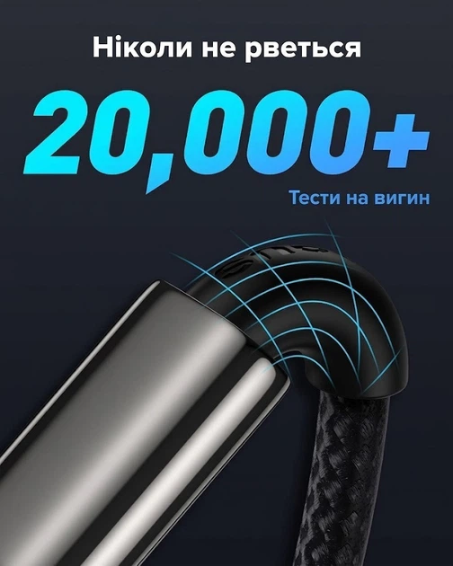 Кабель для швидкої зарядки iPhone кабель type c для Samsung кабель для зарядки Xiaomi шнур тайпсі ipad 1m Pavlysh Black 240W - Фото 9 Кабель для швидкої зарядки iPhone кабель type c для Samsung кабель для зарядки Xiaomi шнур тайпсі ipad 1m Pavlysh Black 240W - зображення 9
