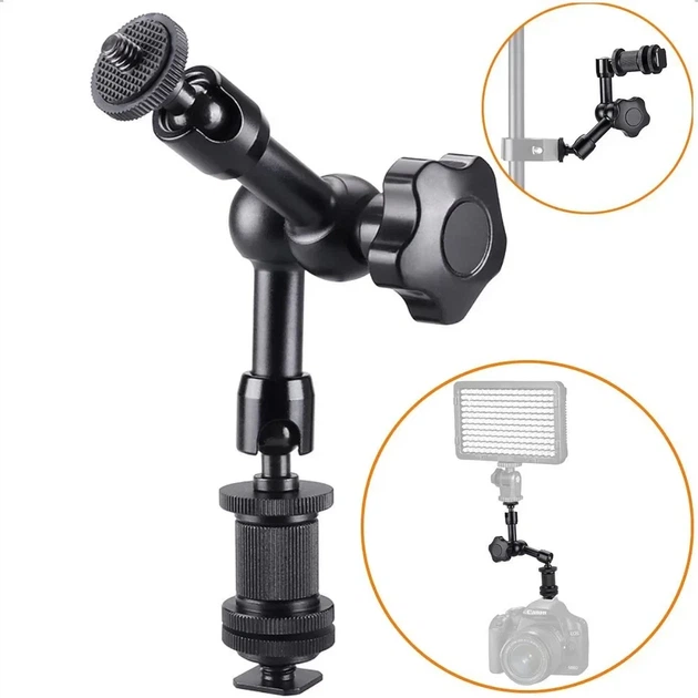 Шарнірне кріплення кронштейн для світла Magic Arm WG-AL-96B 180мм - Фото 1 Шарнірне кріплення кронштейн для світла Magic Arm WG-AL-96B 180мм - зображення 1