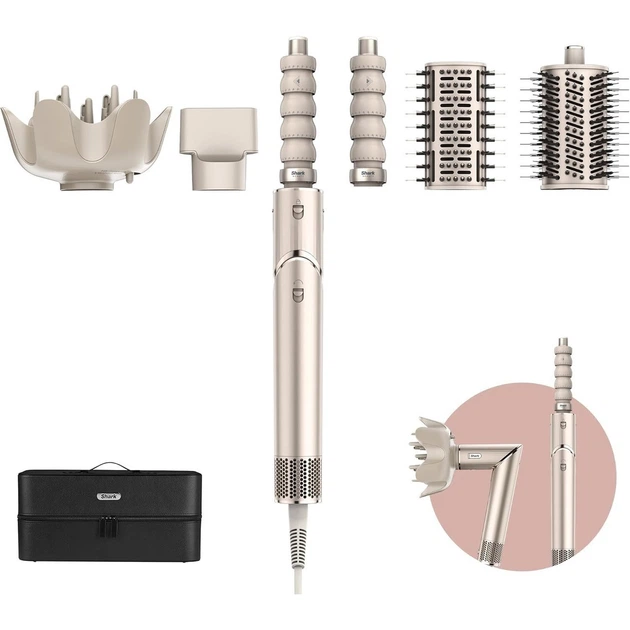 Набір для укладання волосся Shark FlexStyle 5-in-1 Hair Styler and Dryer Stone HD446SLEU ( Сірий ) 33876 - изображение 2