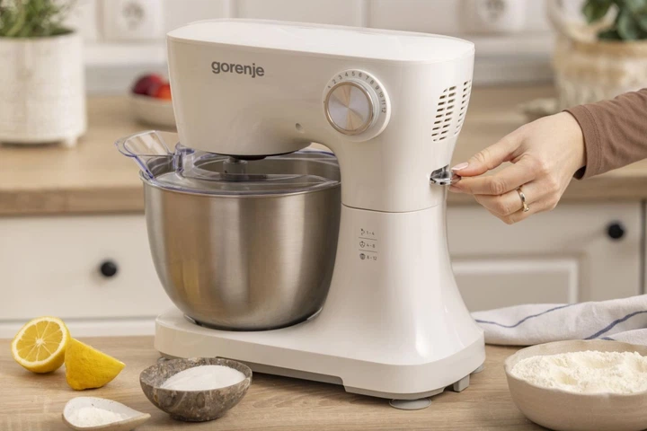 Кухонна машина Gorenje 800Вт, чаша-метал, корпус-пластик, насадок-3, білий - зображення 14
