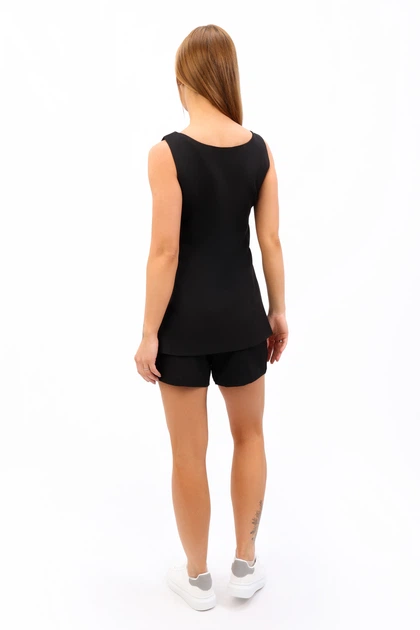 Костюм жіночий Where Uwear чорний жилет і шорти 347231_L - зображення 5