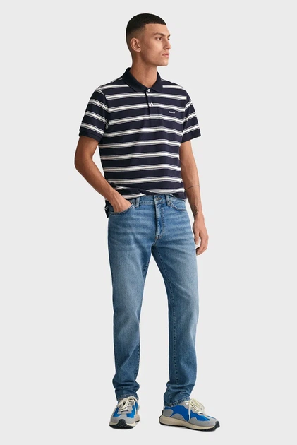 Чоловічі сині джинси SLIM Gant 34-34 1000260 - Фото 1 Чоловічі сині джинси SLIM Gant 34-34 1000260 - зображення 1