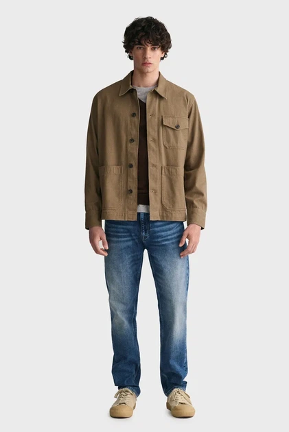 Чоловічі сині джинси SLIM Gant 34-32 1000260 - изображение 4