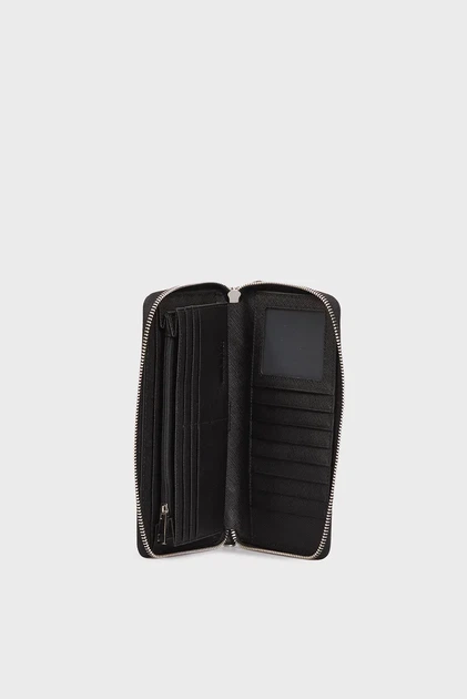 Чоловічий чорний шкіряний гаманець DREW CLUTCH Bikkembergs OS BKMA01098M - Фото 5 Чоловічий чорний шкіряний гаманець DREW CLUTCH Bikkembergs OS BKMA01098M - изображение 5