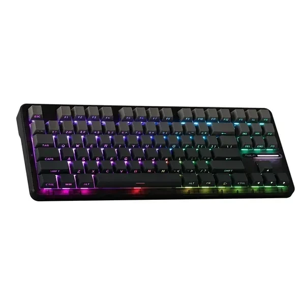 Бездротова механічна клавіатура AULA F87 PRO Black Gradient, Graywood V3 Switch, 80%, RGB Підсвічування (2.4G/Bluetooth/USB) - зображення 4