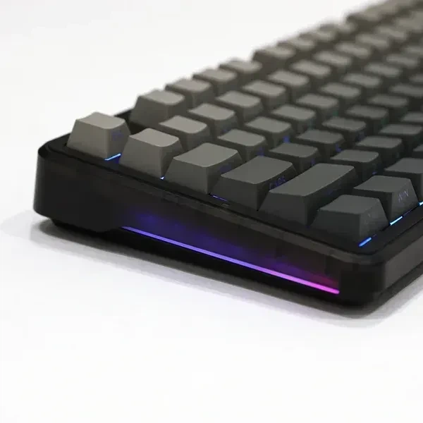 Бездротова механічна клавіатура AULA F87 PRO Black Gradient, Graywood V3 Switch, 80%, RGB Підсвічування (2.4G/Bluetooth/USB) - зображення 5