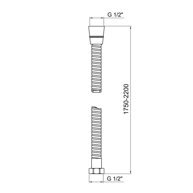 Шланг Lidz Niagara 01 1,75-2,2 м LDNIA01CRM22148 Chrome - изображение 2