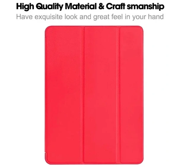 Чехол Smart Case для iPad Mini 2024 6 2021 защитный аксессуар из экокожи для удобного использования в красном цвете - изображение 4